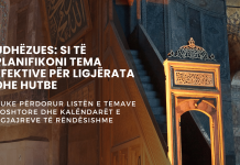Udhëzues: Si të planifikoni tema efektive për ligjërata dhe hutbe duke përdorur listën e temave boshtore dhe kalëndarët e ngjajreve të rëndësishme