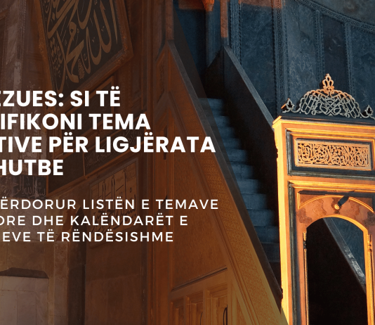 Udhëzues: Si të planifikoni tema efektive për ligjërata dhe hutbe duke përdorur listën e temave boshtore dhe kalëndarët e ngjajreve të rëndësishme