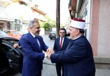 Myftiu Tërnava priti në takim ministrin e Ministrisë së Jashtme të Republikës së Turqisë, z. Hakan Fidan