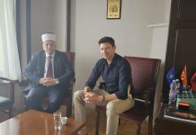 REISUL ULEMA UROJ DETYRËN E AMBASADORIT TË SHQIPËRISË NË SHKUP Z. DENION MEJDANI – BFI