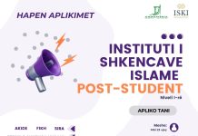 Hapen aplikimet për Institutin e Shkencave Islame Post-Student Niveli I-rë
