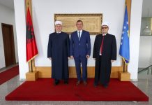 Myftiu Tërnava u prit në takim nga kryetari i Obiliqit, z. Xhafer Gashi