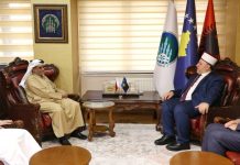 Myftiu Tërnava priti në takim drejtorin e Çështjeve Fetare në Ministrinë e Vakëfeve dhe Çështjeve Islame të Katarit, z. Muhamed al Menai
